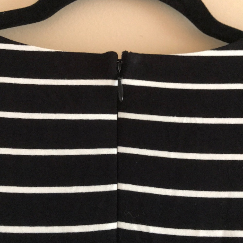 WHBM Black and White Striped Dress NWT - Picture 7 of 7